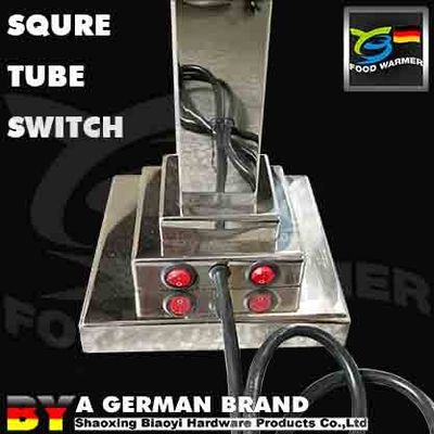 Extra Thick  Food Warmer Lamp Stainless Steel Structure Material For Dish Preparation