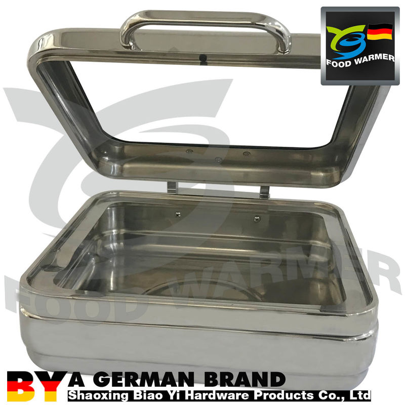 Square Induction Chafing Dish , Rectangular Chafing Dish Commercial Silent Open